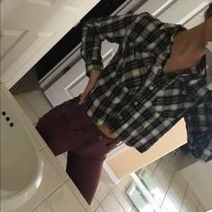 Cropped flannel